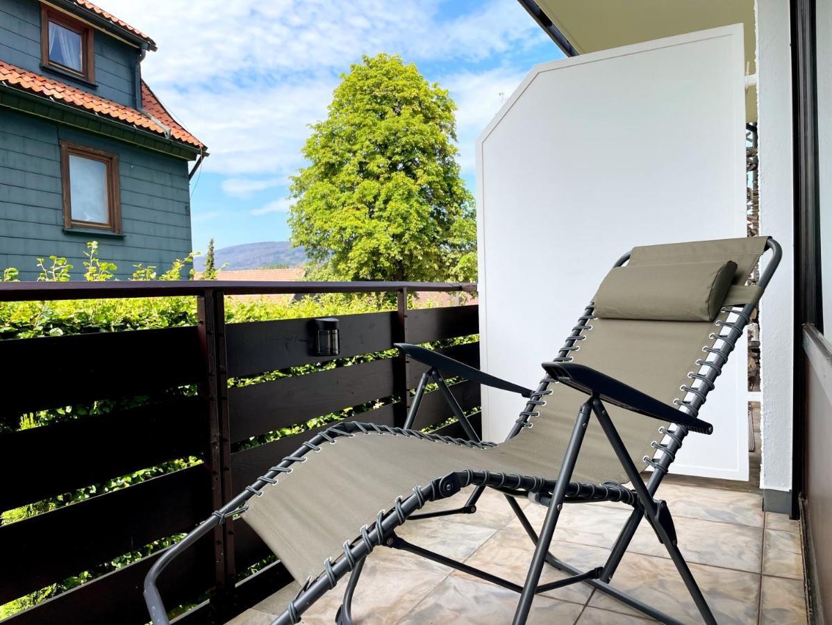 Stanma Luchspartment Ruhig Und Zentral Mit Grossem Balkon Und Kostenlosem Parkplatz Braunlage Exterior foto
